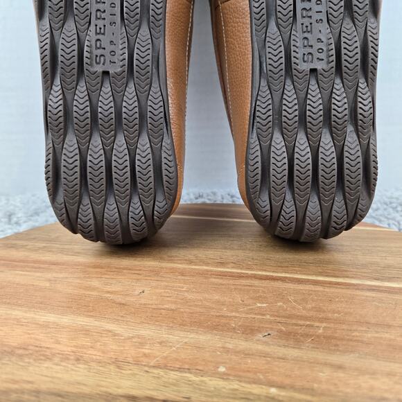 Sperry Top Sider Mens 12M Hampden Venetian Brown Leather Driving Moc Loafer - Picture 11 of 13